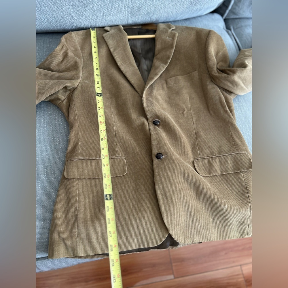 Vintage DOCKERS Blazer Preppy Old Money 44R Tan Corduroy Classiccore 90s - Picture 11 of 14